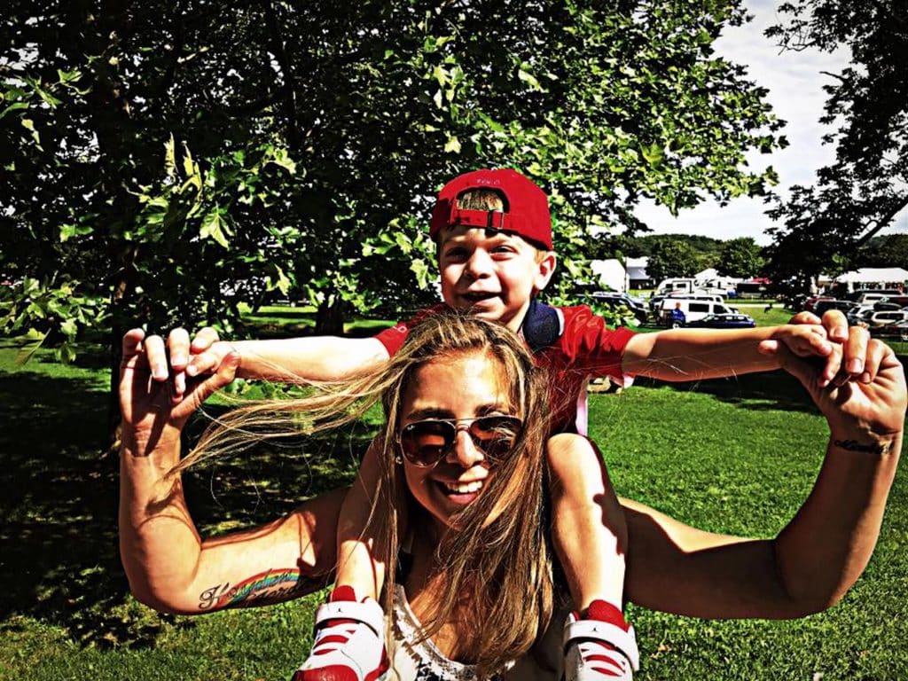 Lauren Ninja Mom Lauren Chamides with son Hayden