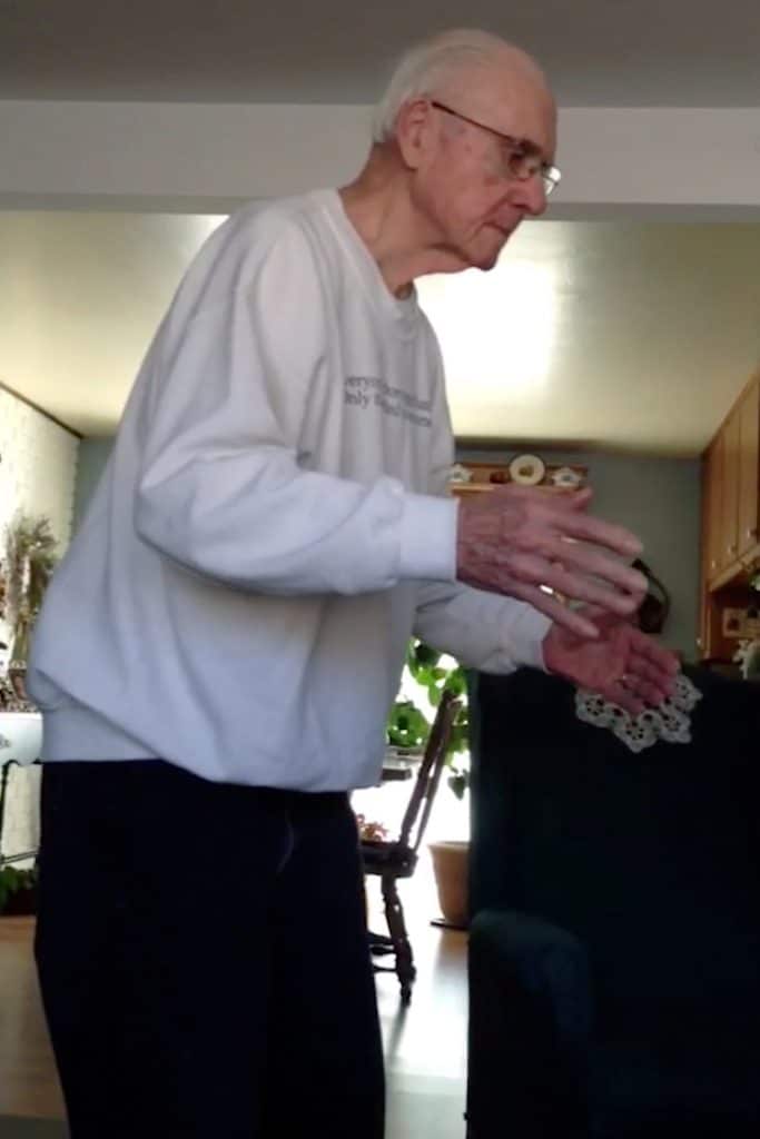 Alzheimers suffer dances to music