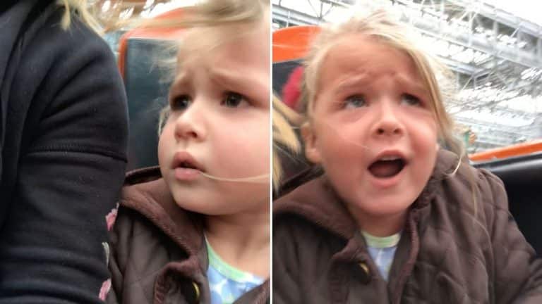 Girl’s Adorable Reaction To Rollercoaster Will Melt Your Heart