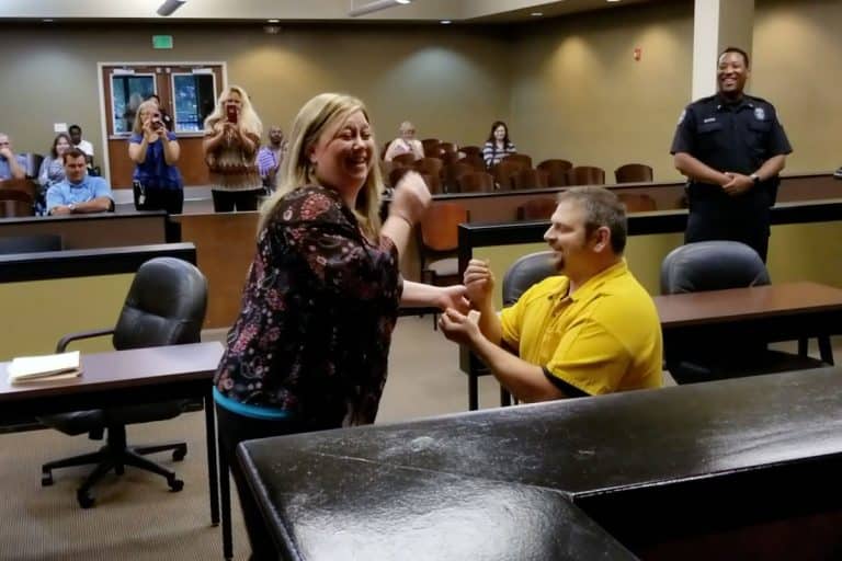 Probation Officer Left Speechless As Boyfriend Led Into Courtroom In Shackles… But It’s Not What She Thinks