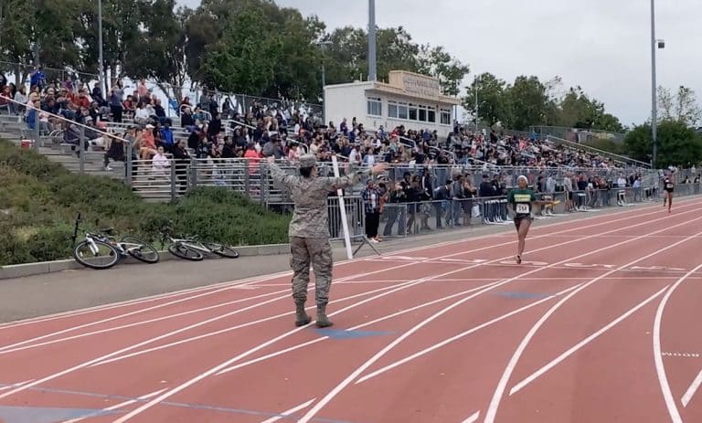 Solider Mom Surprises Track Star Daughter At Finish Line Of Race After Six Months Apart