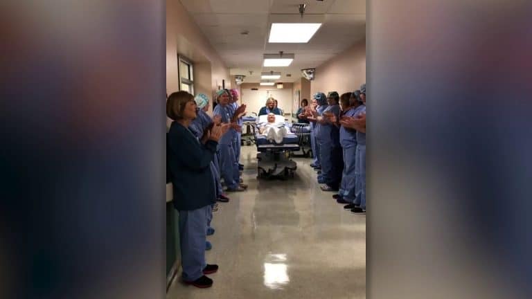 Hospital Guard Of Honor For Marine Missing Graduation Due To Surgery