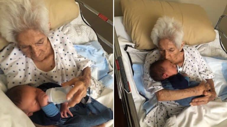 Grandma With Dementia Remembers To Sing To Newborn