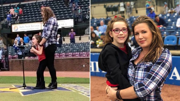 Inspirational Girl With Cerebral Palsy Fearlessly Sings National Anthem At Baseball Game