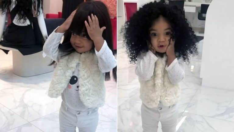 Toddler Tries Wigs On – And Her Reaction Is Adorable Toddler Tries Wigs On – And Her Reaction Is Adorable