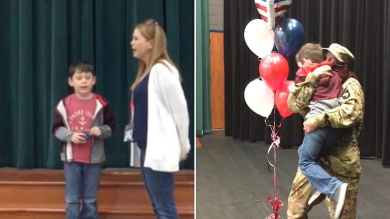 Apache Pilot Mom Makes Son’s Wish Come True By Surprising Him At School