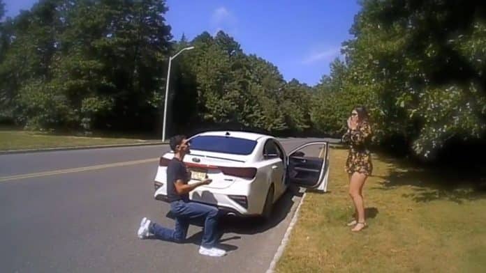 police stop wedding proposal