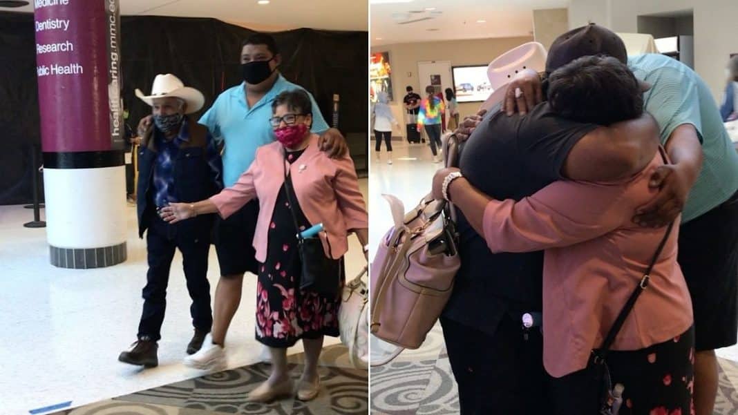 brothers reunited with parents