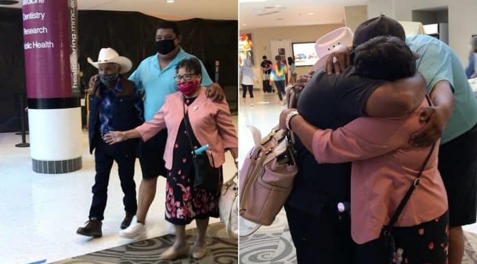 brothers reunited with parents