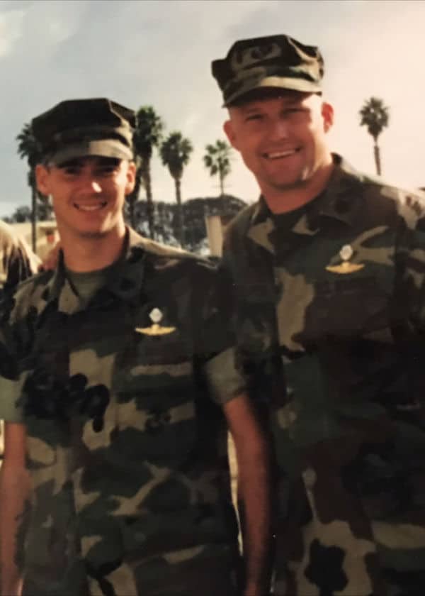 Bobby and Phil in the Marines
