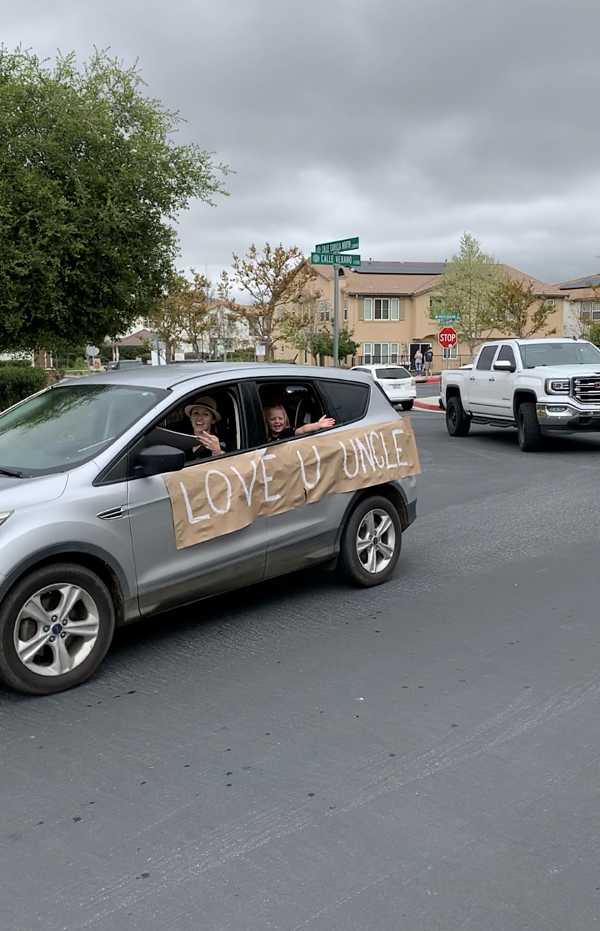 huge birthday parade