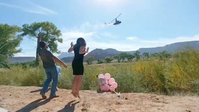 helicopter gender reveal