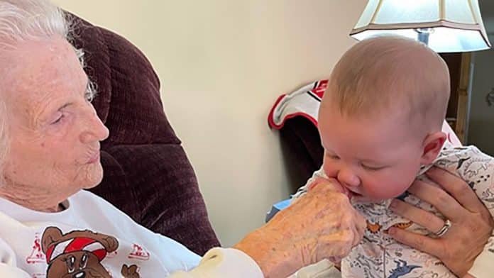 great-great-grandson surprise