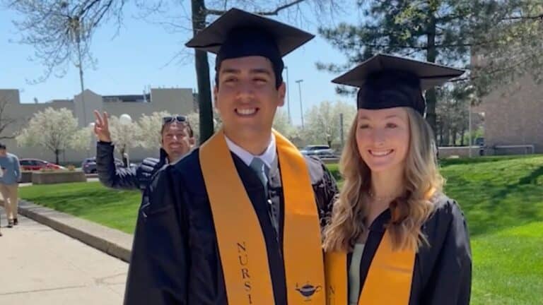 Brother Photobombs Sibling’s Grad Snap After Flying In From Chile