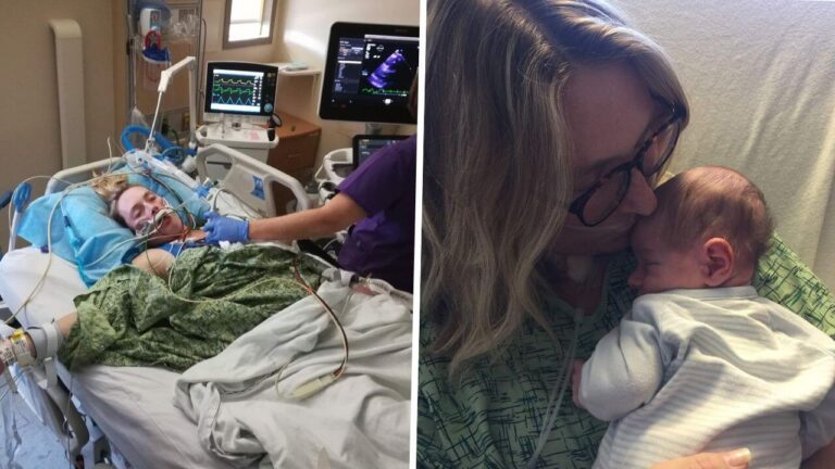 <strong>Mom Meets Newborn Baby For The First Time After Coming Out of Coma From Lung Failure</strong>