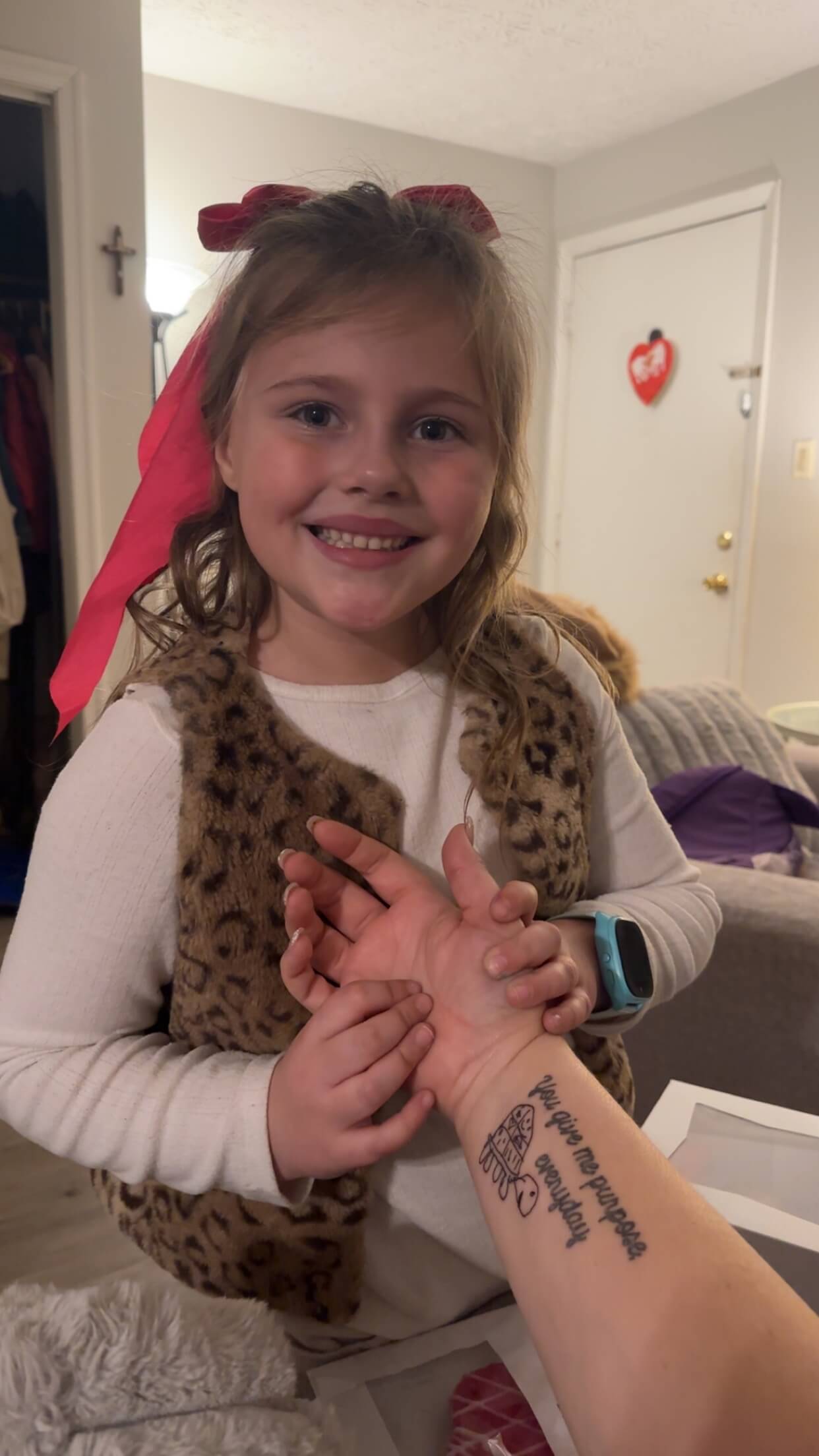 Mom Surprises Daughter With Tattoo of Her Drawing - Happilynews.com