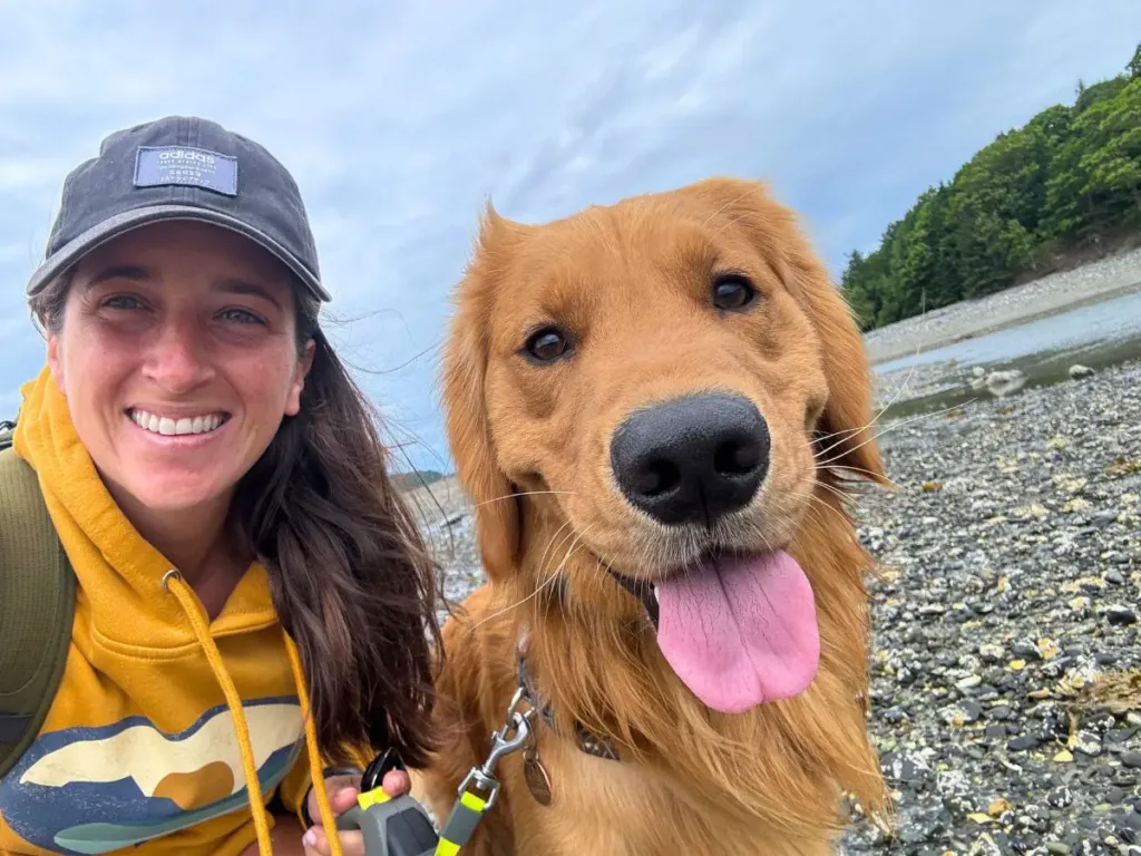 Hudson with Maria at the beach in West New York, New Jersey.