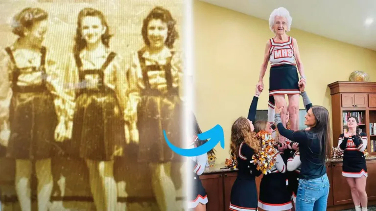 97-Year-Old Former Cheerleader Reunites And Performs With Current Squad