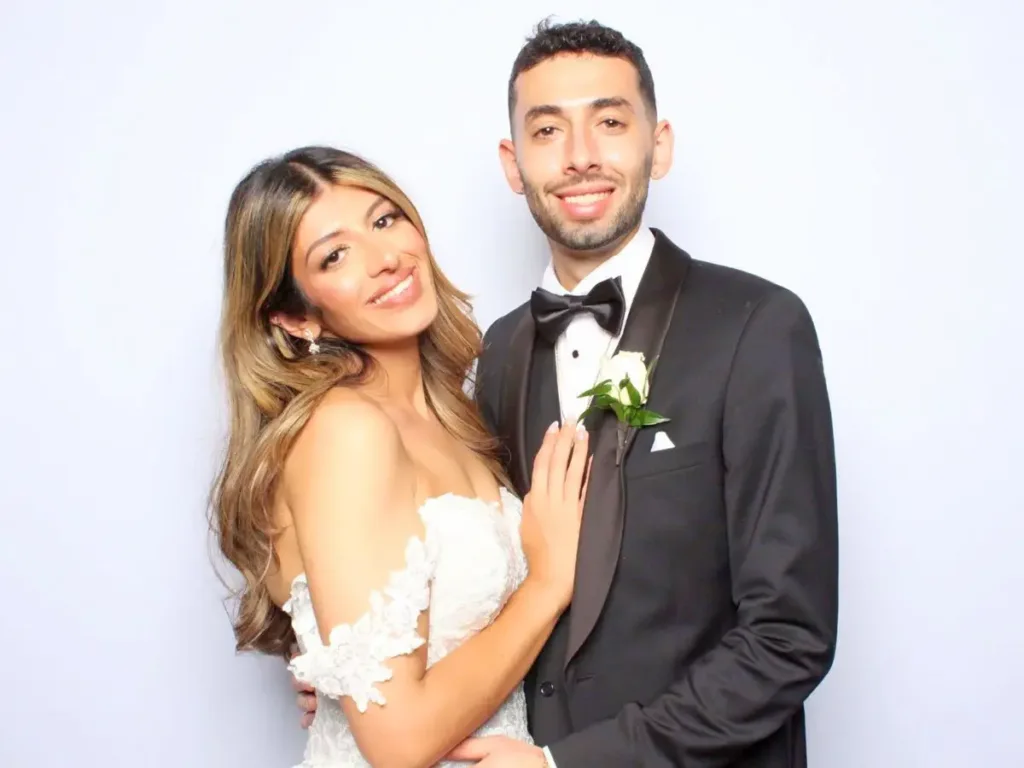 Daniella and husband Anthony on their wedding day.