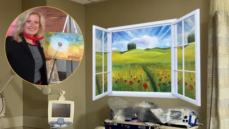 Artist’s “Window Views” Transform Dreary Hospital Rooms for Cancer Patients