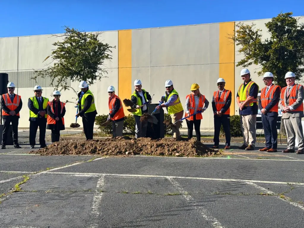 Representatives break ground on the Watt Ave Safe Stay Community Campus.