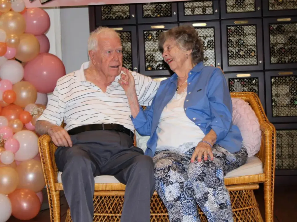 Grandparents Dr Dean Waters, 92, and his wife Gwendolyn, 91.