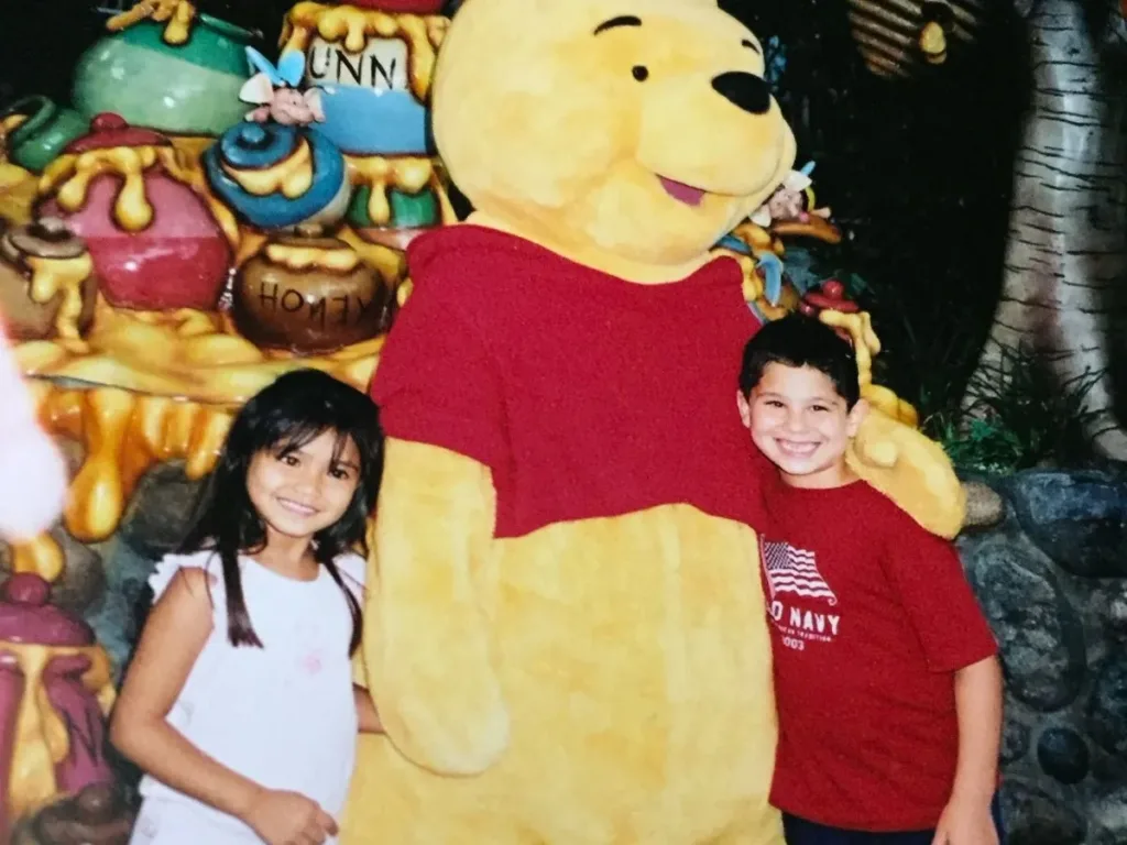 Sierra with Winnie the Pooh.