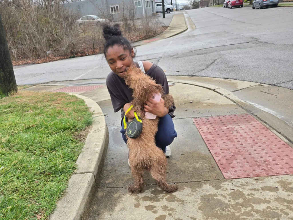 Jazelle reuniting with Frank.
