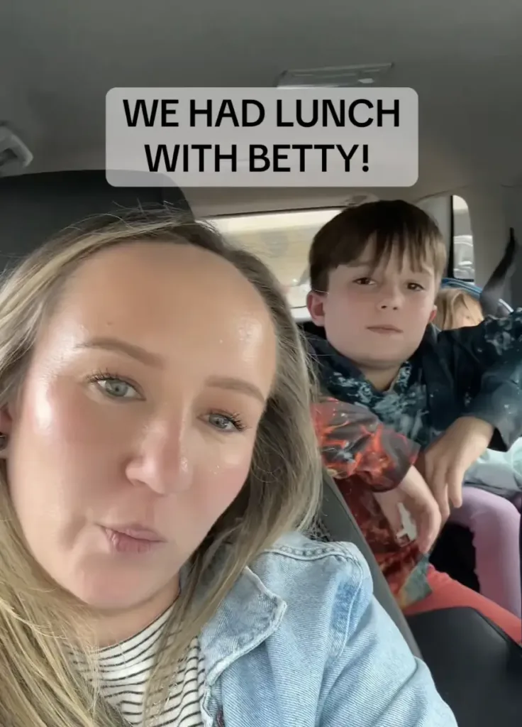 Tammie and her son Leo in a car talking to camera to give an update on the fundraiser.